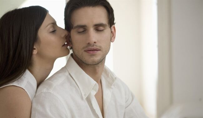 light touches to arouse a man